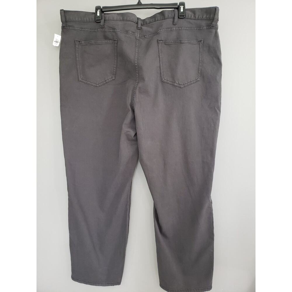 NEW 50x32 Athletic Taper Five-Pocket Pants Big & Tall - Dark Gray Jeans Men's